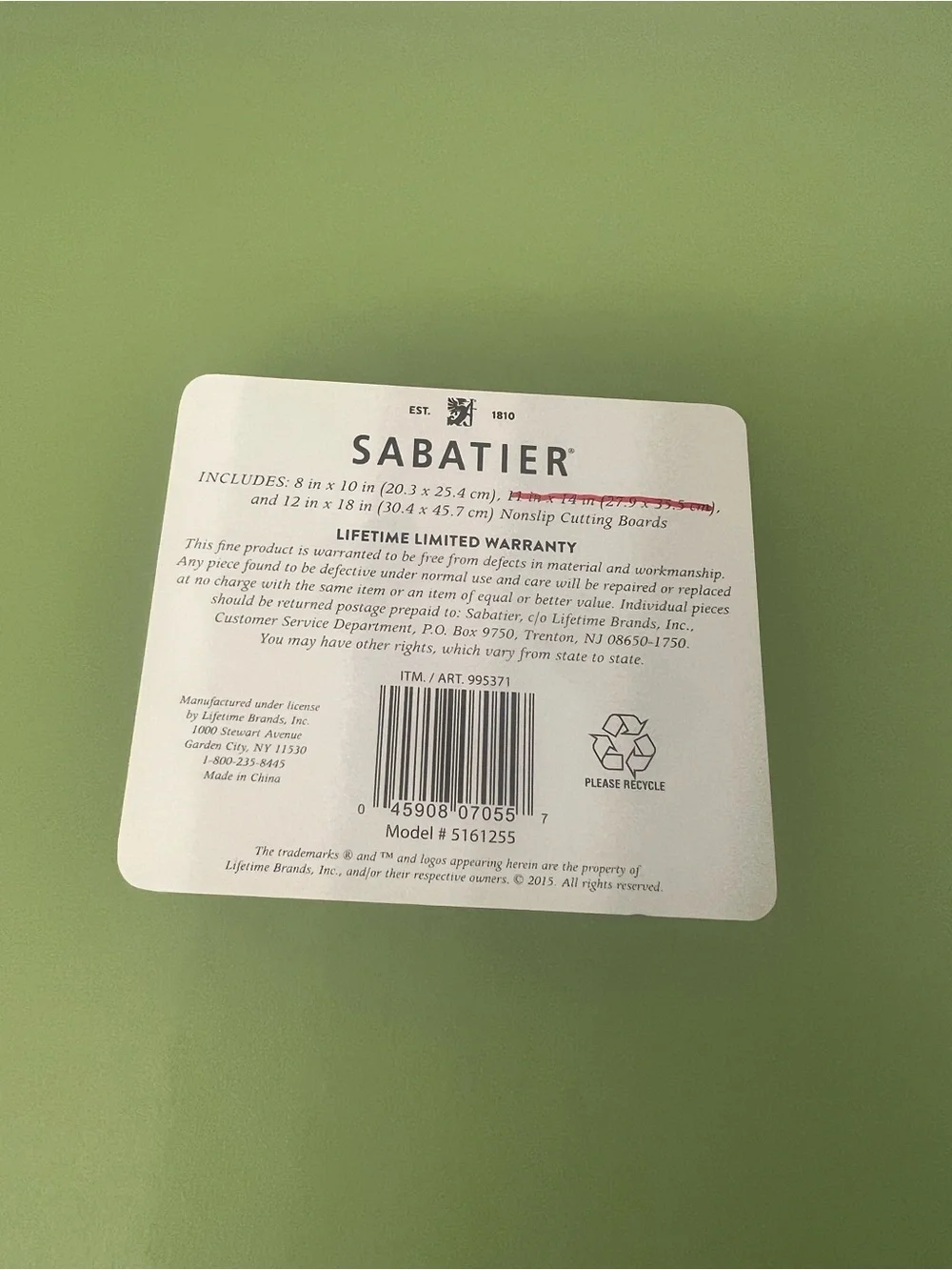 Sabatier nonslip cutting board set  - 2 Piece